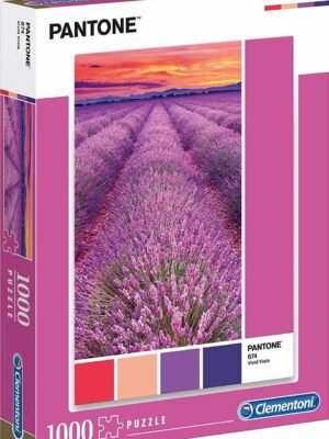 Clementoni, Pantone, Vivid Viola, Puzzle, Unisex, 1000 pcs
