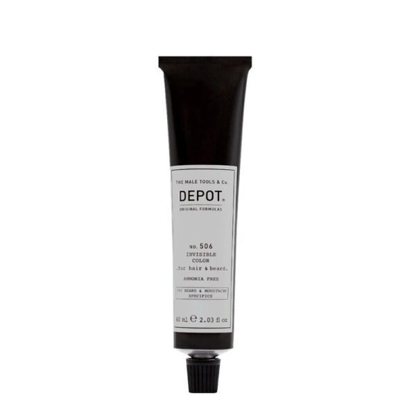 Depot, 500 Beard & Mustache Specifics No. 506 Invisible Clour, Semi-Permanent Hair Dye, Natural Titanium, 60 ml