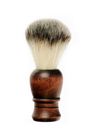 Depot, Accessories No. 730, Wooden, Face Shaving Brush, Brown