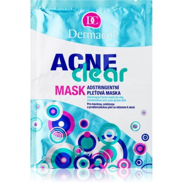 Set Duo, Dermacol, Acne Clear, Anti-Acnee, Cream Mask, For Face, 2 pcs, 8 g