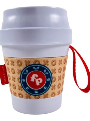 Fisher Price, Coffee Cup, Rattles With Teething Toy 2-In-1 , Unisex, 3+ months