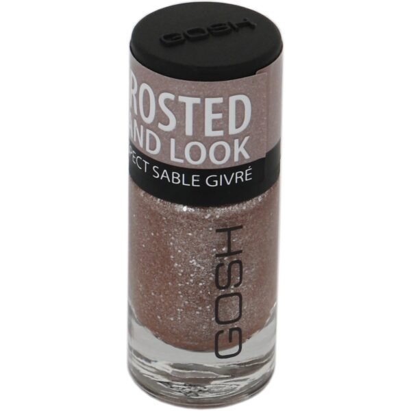 Gosh, Glittery, Matt Finish, Nail Polish, 05, Frosted Rose, 8 ml