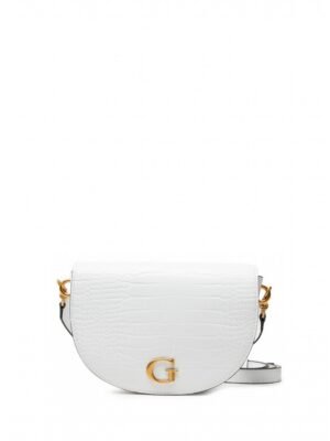 Guess, Danna, Polyurethane, Textile Bag, White, HWCA8420190WHI, For Women, 24 x 17 x 5 cm