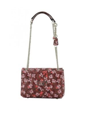 Guess, Lola, Synthetic Leather, Textile Crossbody Bag, Floral, SF787421, For Women
