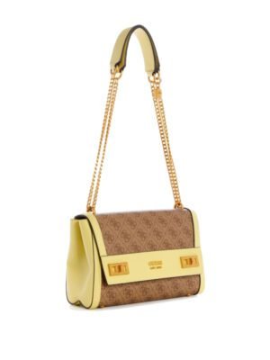 Guess, Scala, Textile Bag, Shoulder Bag, Latte/Light, XA787019, For Women