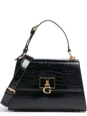 Guess, Stephi, Synthetic Leather, Textile Bag, Black, HWCB7875200, For Women, 27 x 19 x 10 cm