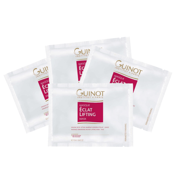 Set, Guinot, Eclat, Vitamin C, Lifting, Night, Cream Mask, For Face, 4 pcs, 19 ml