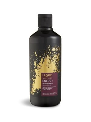 I Love, Wellness Energy, Vegan, Orange & Bergamot, Cleansing, Shower Gel, For All Skin Types, 500 ml