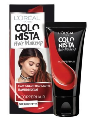 L'Oreal Paris, Colorista Hair Makeup, Semi-Permanent Hair Dye, #COPPERHAIR, 30 ml