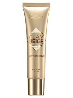 L'Oreal Paris, Glam Beige, Natural Glow, Liquid Foundation, Medium Dark, SPF 15, 30 ml