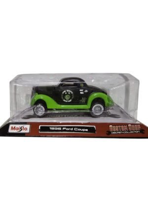 Maisto, Custom Shop Diecast, 1936 Ford Coupe, Toy Car, Black/Green, 3+ years