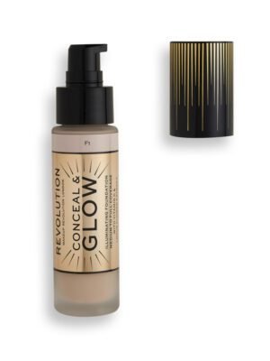 Makeup Revolution, Conceal & Glow, Illuminating, Cream Foundation, F1, 23 ml