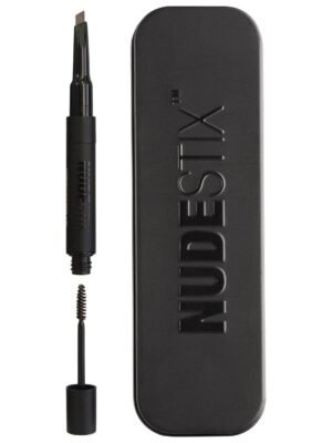 Nudestix, Brow Stylus, Waterproof, Double-Ended, Eyebrow Cream Pencil & Gel 2-In-1, Brown, 0.2 g