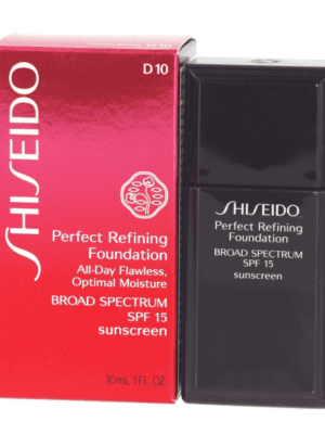 Shiseido, Perfect Refining, Moisturizing, Liquid Foundation, D10, Golden Brown, SPF 15, 30 ml