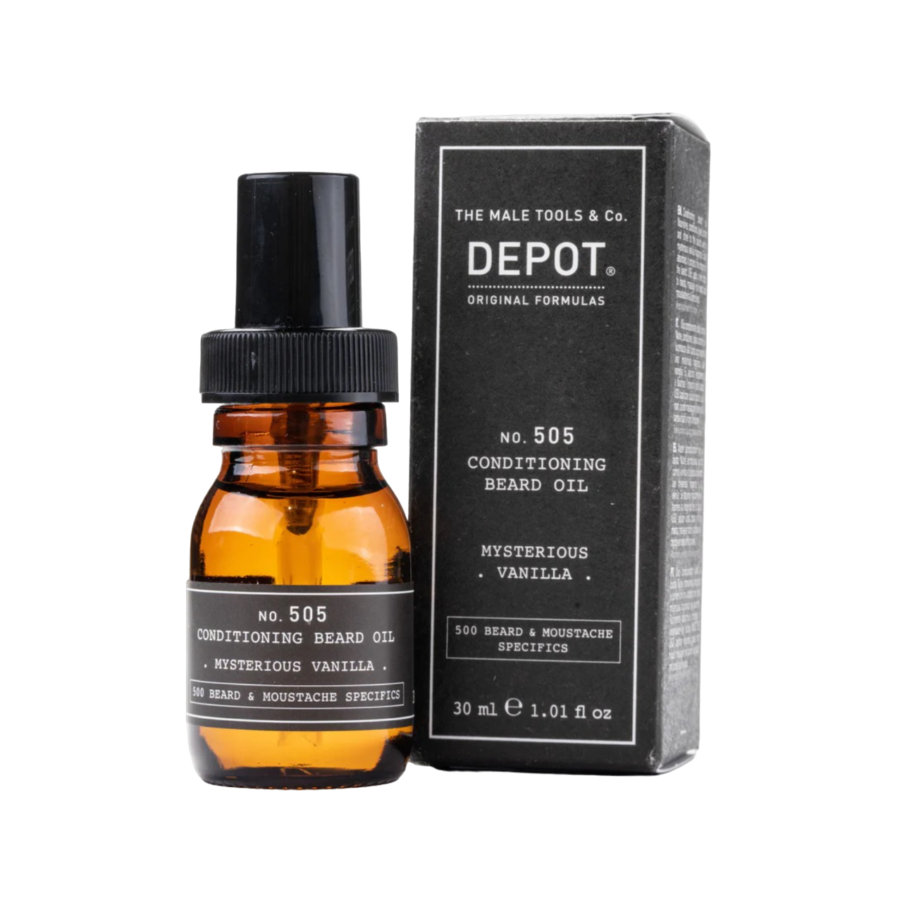 depot-500-beard-mustache-specifics-no-505-beard-oil-misterious-vanilla-for-shine-softness-30-ml-1681472279